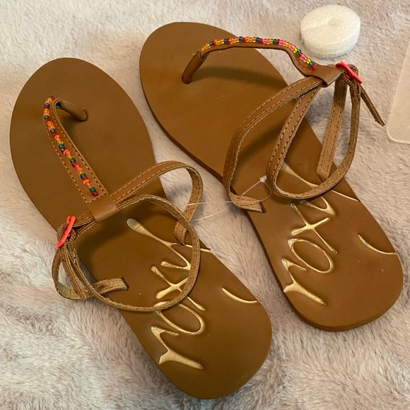 Roxy Spumoni sandals with rainbow bead details, women's 8, NWT - Picture 10 of 15